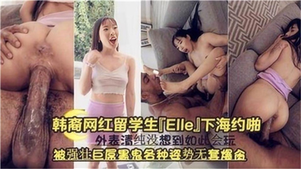 韩国网红留学生下海约啪 遭巨根黑鬼无套狂操各种体位